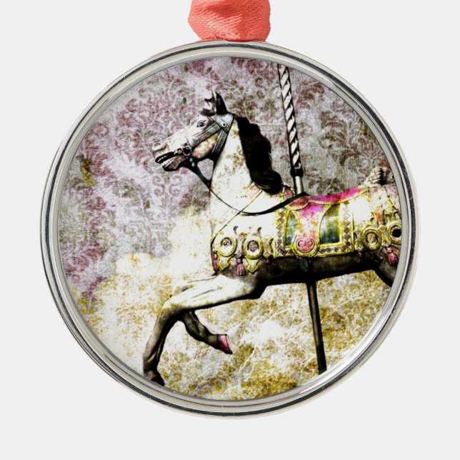 Merry Horse Metal Tree Decoration (Front)