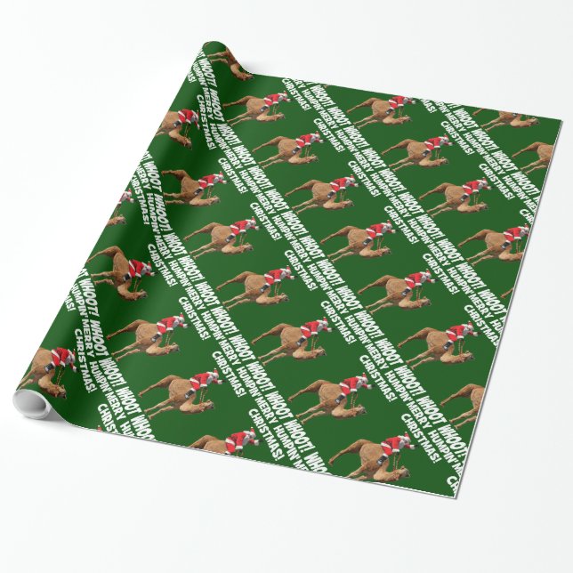 Merry Humpin Chrismtas Hump Day Camel Wrapping Paper (Unrolled)