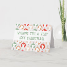 Merry Iggy Christmas Italian Greyhound Holiday