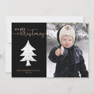 Merry in Marble   Christmas Photo Holiday Card