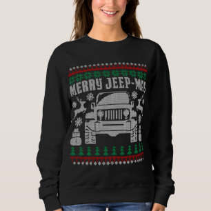 Merry Jeepmas Buffalo Plaid Christmas Xmas Sweatshirt