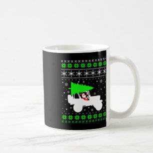 Merry Jeepmas Christmas Tree Santa Funny Ugly Swea Coffee Mug