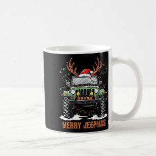 Merry Jeepmas Christmas Xmas Santa Reindeer Men Bo Coffee Mug