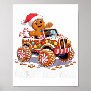 Merry Jeepmas Ugly Light Reindeer Christmas _1 Poster