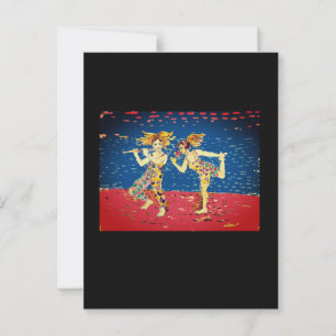 Merry jesters postcard