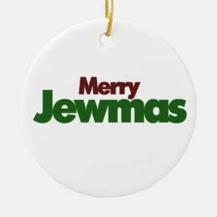 Merry Jewmas Ceramic Tree Decoration