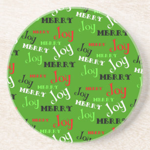 Merry Joy Christmas Coaster