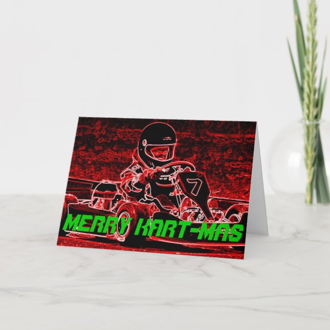 Merry Kart-Mas Holiday Card (Front)