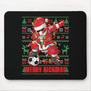 Merry Kickmas Christmas Soccer Byll Ugly Youth Swe Mouse Mat