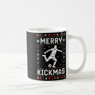 Merry Kickmas Funny Christmas Soccer Xmas Coffee Mug