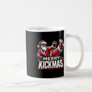 Merry Kickmas Karate Santa Martial Arts Christmas Coffee Mug
