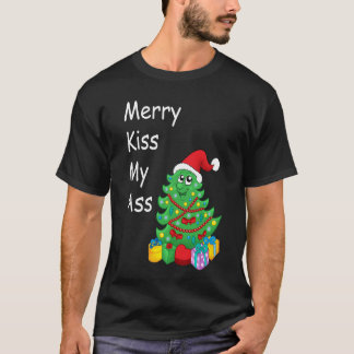 Merry Kiss-My-Ass Fitted Scoop T-Shirt