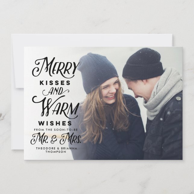 Merry Kisses and Warm Wishes Mr. Mrs. Holiday (Front)