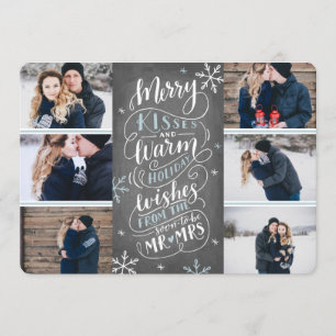 Merry Kisses Warm Wishes  Save Date 6-Photo Save The Date