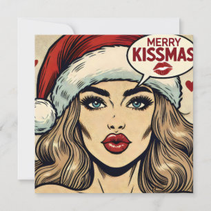 Merry Kissmas Retro Comic-Book Christmas