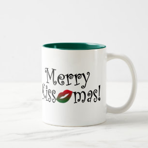 Merry Kissmas Two-Tone Coffee Mug