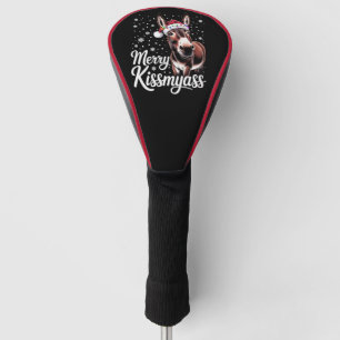 Merry Kissmyass Donkey Sarcastic Xmas Funny Pajama Golf Head Cover