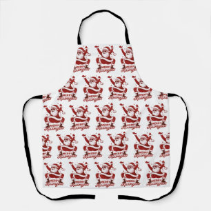 Merry Kissmyass Snarky Christmas Sarcastic Santa  Apron