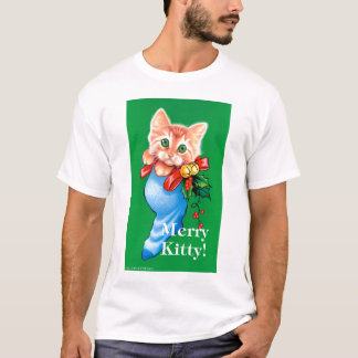 Merry Kitty! White T-Shirt