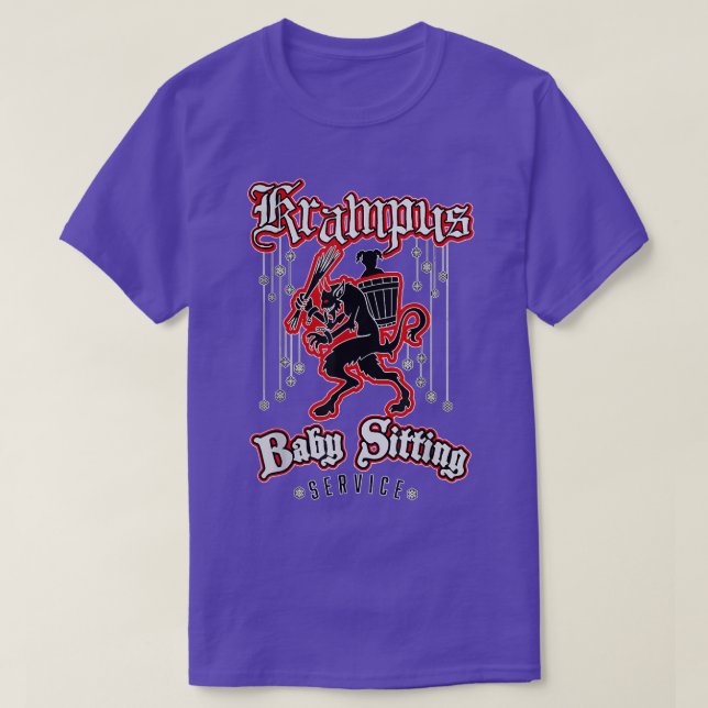 Merry Krampus Baby Sitting Claus Christmas  T-Shirt (Design Front)