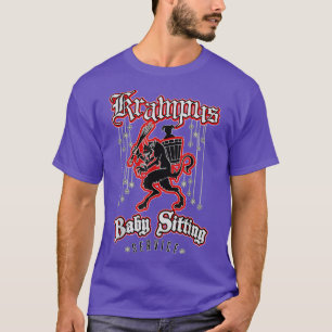 Merry Krampus Baby Sitting Claus Christmas  T-Shirt