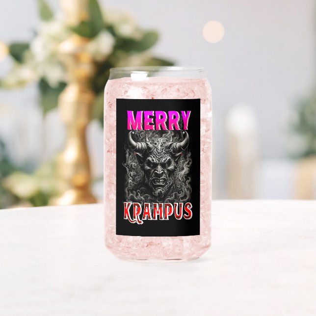 Merry Krampus Can Glass (Insitu (Wedding))
