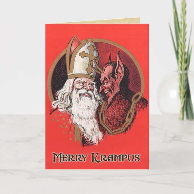 Merry Krampus Christmas Cards (Front)