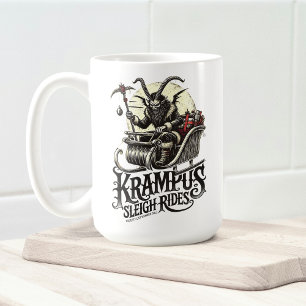 Merry Krampus Christmas Krampus Sleigh Rides Coffee Mug
