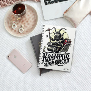Merry Krampus Christmas Krampus Sleigh Rides Notebook