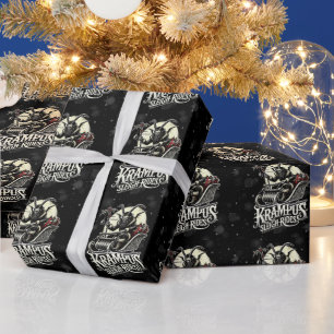 Merry Krampus Christmas Krampus Sleigh Rides Wrapping Paper