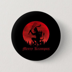 Merry Krampus Christmas Xmas Horror Ugly Sweater E 6 Cm Round Badge