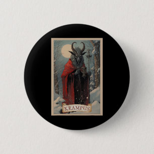 Merry Krampus Christmas Xmas Horror Ugly Sweater E 6 Cm Round Badge