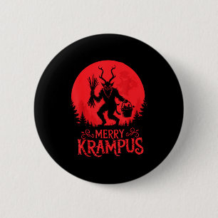 Merry Krampus Christmas Xmas Horror Ugly Sweater E 6 Cm Round Badge