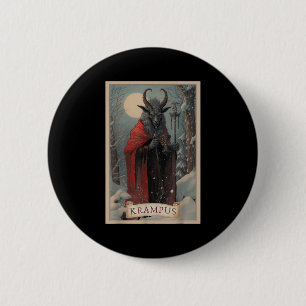Merry Krampus Christmas Xmas Horror Ugly Sweater E 6 Cm Round Badge