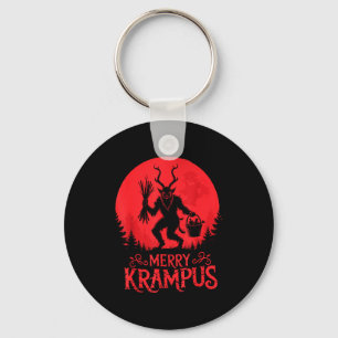Merry Krampus Christmas Xmas Horror Ugly Sweater E Key Ring