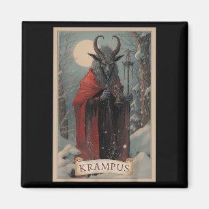 Merry Krampus Christmas Xmas Horror Ugly Sweater E Magnet