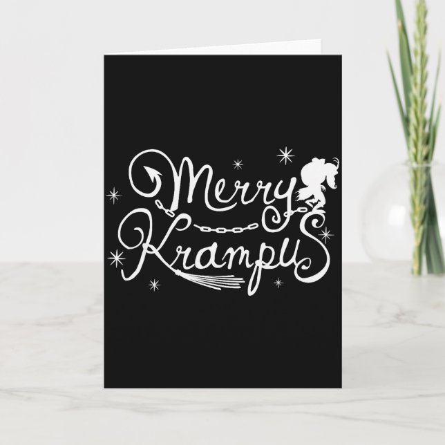 Merry Krampus German Folklore Christmas For Krampu Card (Front)
