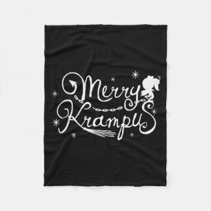 Merry Krampus German Folklore Christmas For Krampu Fleece Blanket