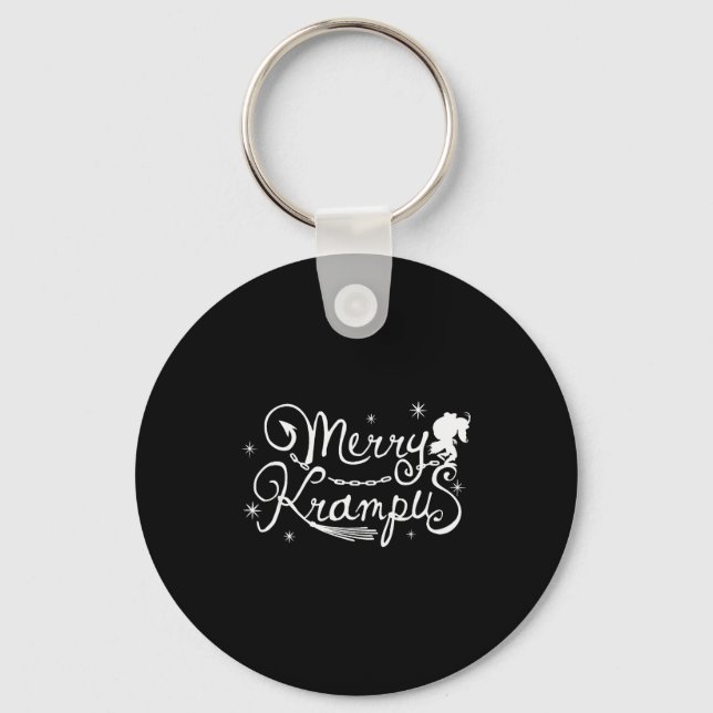 Merry Krampus German Folklore Christmas For Krampu Key Ring (Front)