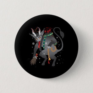 Merry Krampus Horror Christmas Evil Pajama Evil Pa 6 Cm Round Badge