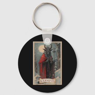 Merry Krampus Horror Christmas Ugly Sweater Evil P Key Ring