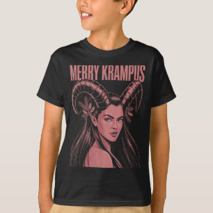 Merry Krampus Ironic Lilith Christmas Dark Feminin T-Shirt