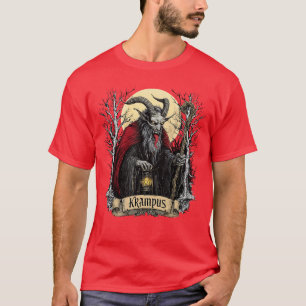 Merry Krampus Monster Christmas Pajamas Horror Evi T-Shirt
