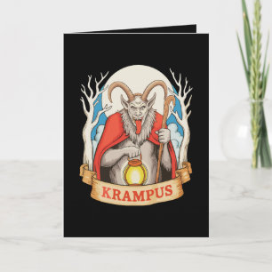 Merry Krampus Monster Christmas Xmas Santa Evil Card