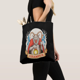 Merry Krampus Monster Christmas Xmas Santa Evil Tote Bag