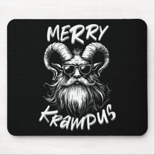 Merry Krampus Mythical Kids Mens Christmas Horror Mouse Mat