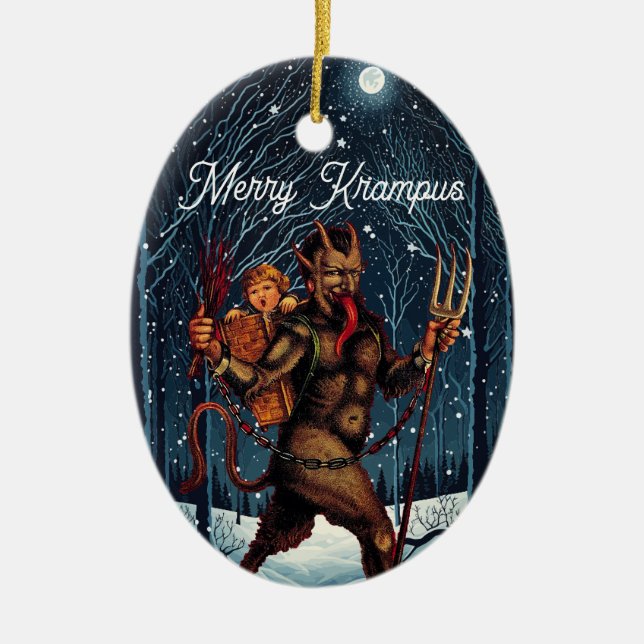 Merry Krampus Ornament (Front)