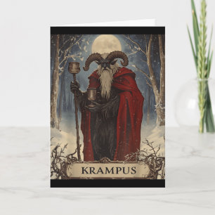 Merry Krampus Pajama Funny Christmas Horror Ugly S Card