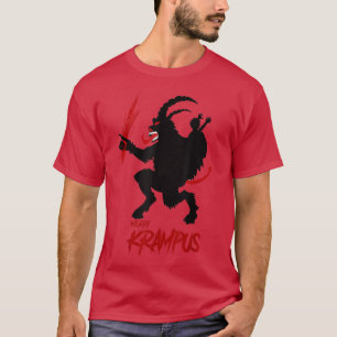 Merry Krampus Scary Blood Christmas Devil  T-Shirt
