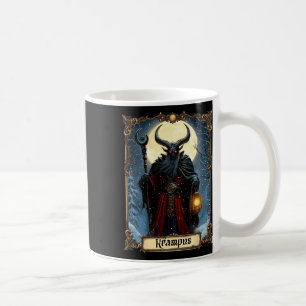 Merry Krampus Tarot Card Christmas Horror Ugly Swe Coffee Mug